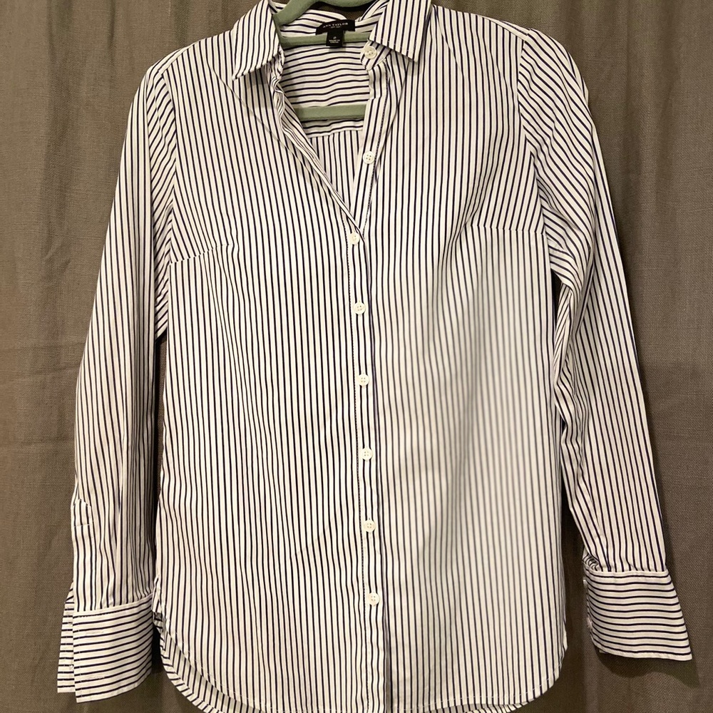 Ann Taylor Stripe Blouse
